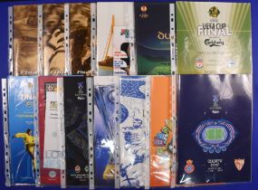 Collection of UEFA Cup Finals 1998, 1999, 2000, 2001, 2002 + 2002 Feyenoord Stadium programme,