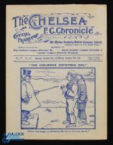1909/1910 Chelsea v Newcastle Utd Div 1 match programme 27 December 1909; also contains South