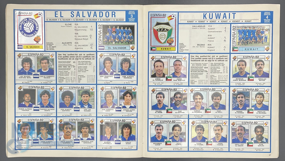 Panini FIFA World Cup Soccer Stars Espana 1982 Sticker Album complete (scores have been filled in) - Image 5 of 7