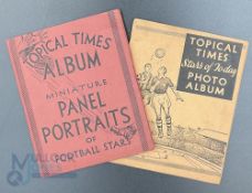 Topical Times Miniature Panel Portraits of Football stars set of 24, Stars of To-Day Photo Album set