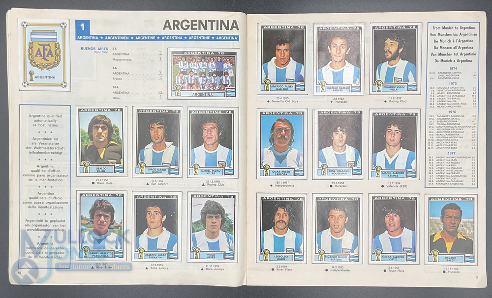 Panini FIFA World Cup Soccer Stars Argentina 1978 Sticker Album complete (scores have been filled in - Image 5 of 7