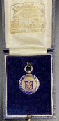 9ct Gold Derbyshire Association Runner up Medal for 1936-37 (weight 4.1g)
