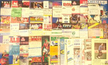 1992/93 1st Premier League season Manchester Utd away match programmes including Sheffield Utd (
