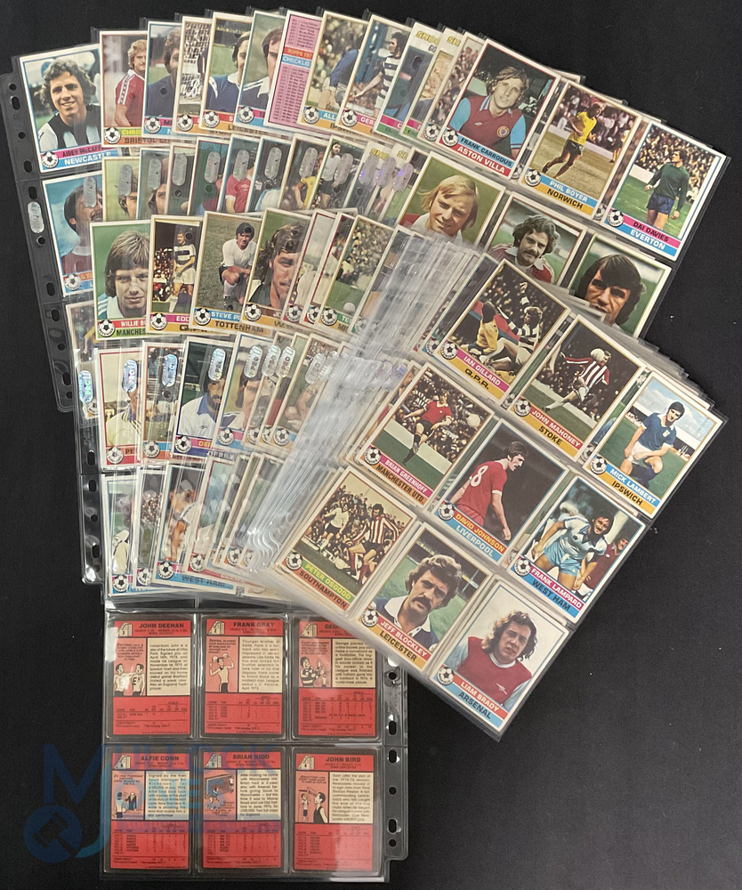 Topps Bubble Gum Cards - 1977 Football cards Footballers Red Backs 330 Cards housed within plastic