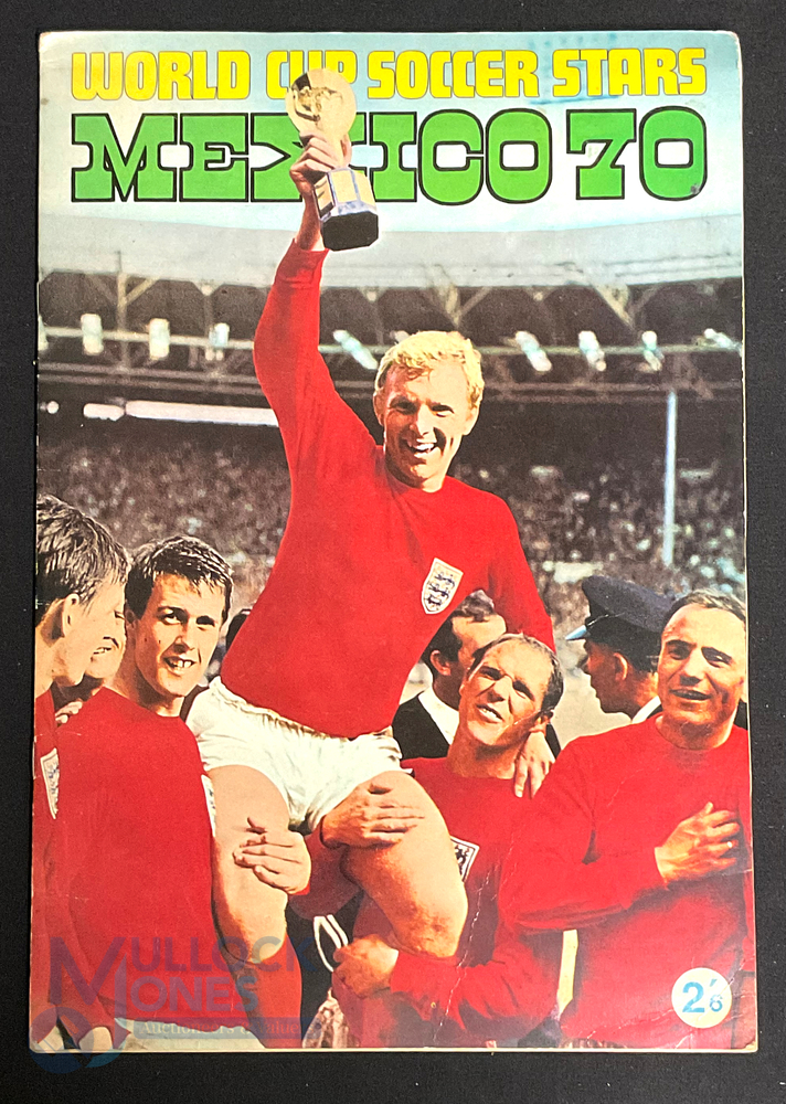 Panini / F K S Publishers World Cup Soccer Stars Mexico 1970 Sticker Album complete (some scores