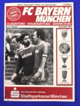1976 World Club Championship final scarce Bayern Munich v Cruzeiro Belo Horizonte match programme 30
