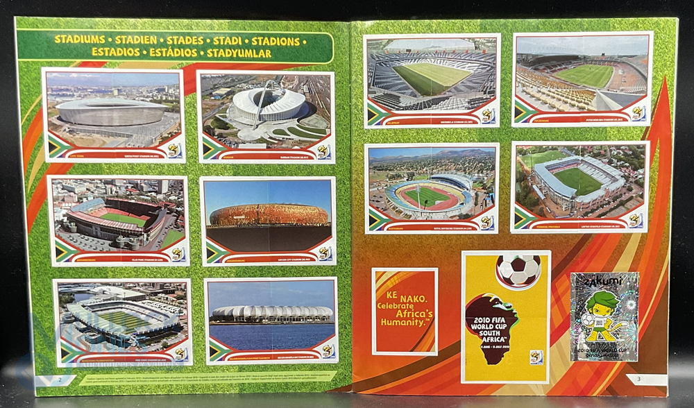 Panini FIFA World Cup Soccer Stars South Africa 2010 Sticker Album complete with Poster (Scores - Image 2 of 4