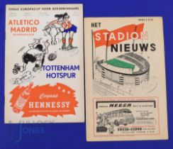 1963 European Cup Winners Cup final Tottenham Hotspur v Atletico Madrid 15 May 1963 official