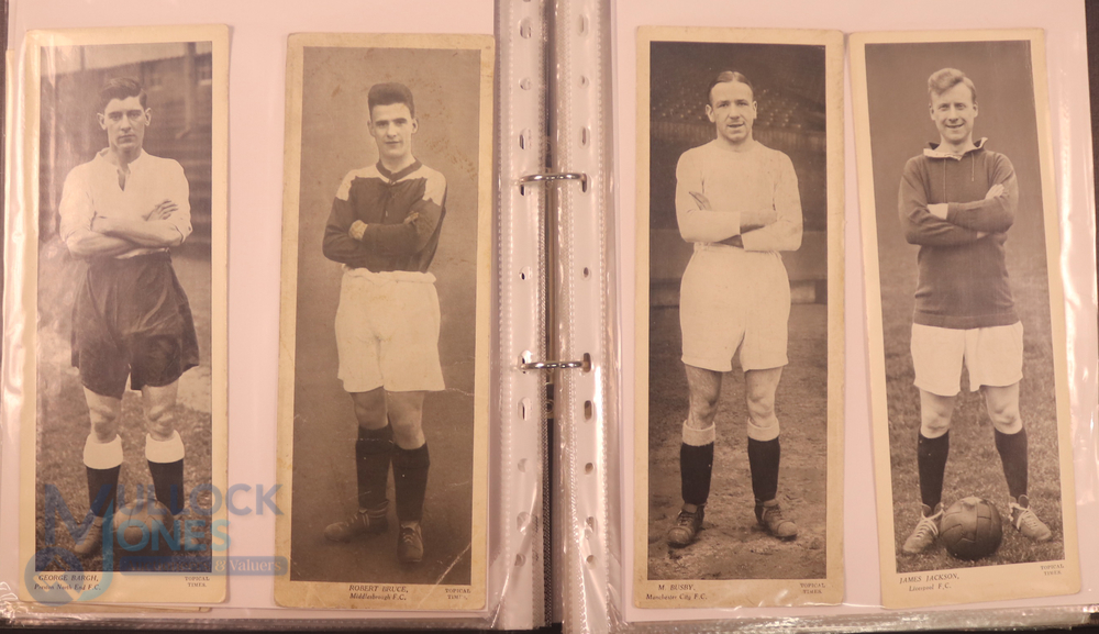 Selection of trade cards to include 1938 Topical Times b&w large player portraits (25) including - Image 5 of 8