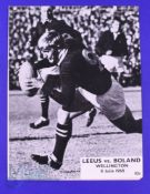 1968 British and I Lions Rugby Programme v Boland: At Wellington, 8/7/68. Great Dawie De Villiers