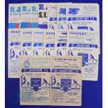 Selection of St. Johnstone home match programmes to include 1955/56 Dundee Utd, 1959/60 Albion