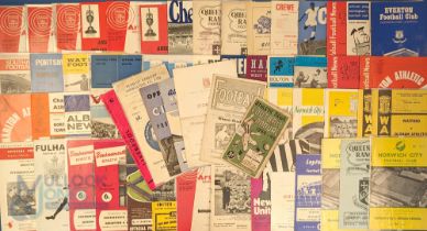 Selection of football programmes to include 1944/45 Athletic News annual, 1946/47 Football Fans
