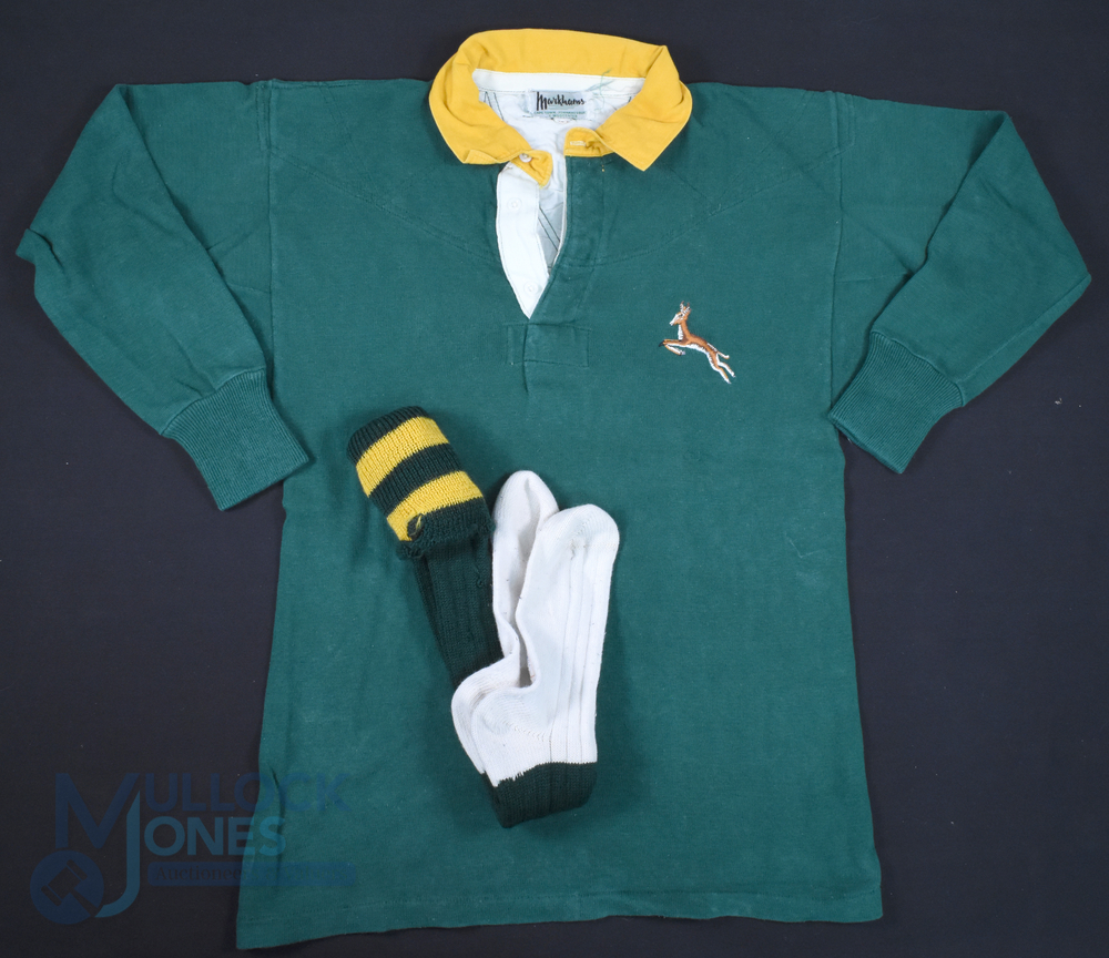 Rare: South Africa Legend Lionel Wilson's Boks Jersey & Socks, 1962: The lovely Springbok jersey - Bild 2 aus 3