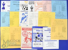 Shrewsbury Town match programmes in tahe Welsh Cup 1979 - 1988 to include 1978/79 Worcester City (
