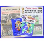 1966 England World Cup Final Programmes: Evening Standard Special World Cup Final newspapers -