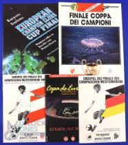 European Cup finals 1988 PSV Eindhoven v Benfica, 1989 AC Milan v Steaua Bucharest, 1990 AC Milan