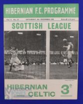 1952/53 Hibernian v Celtic Div. 'A' match programme 6 December 1952 at Easter Road; very slight
