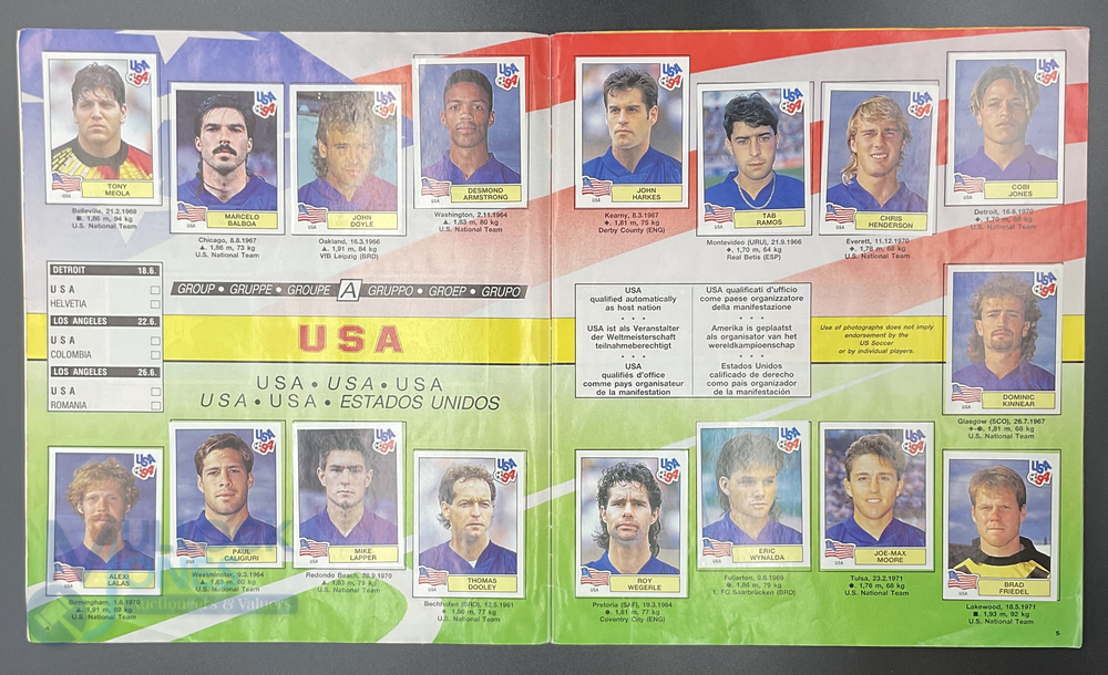 Panini FIFA World Cup Soccer Stars USA 1994 Sticker Album complete (Scores not filled in) - Image 4 of 5