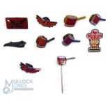 Llanelli etc Pin Badges (10): Well-known and collectable, Llanelli and Dist Supporters' Club