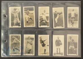 1929 Boys Magazine Famous Footballers Set of 12 Real Photographs housed within plastic pages