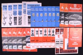 Selection of Tottenham Hotspur homes to include 1961/62 Sheffield Wednesday (selotape spine), 1962/