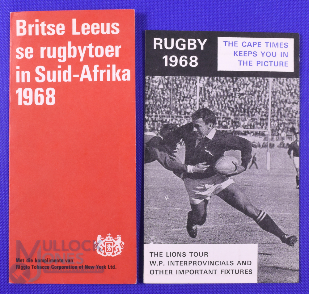 1968 British and I Lions Rugby, Different Itinerary fold over Cards (2): Lexington Tobacco and
