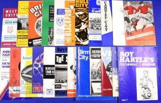 1968/69 Bolton Wanderers away match programmes complete Div. 2 season (21) plus WHU (FLC), and Roy