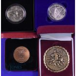 Official Rugby Medals, Boxed (4): Quartet of splendid 'as-new- boxed medals for the 2005 WRU Grand