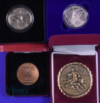 Official Rugby Medals, Boxed (4): Quartet of splendid 'as-new- boxed medals for the 2005 WRU Grand
