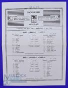 Scarce 1962 British and I Lions Rugby Programme: Folded large sheet, Eastern Province official