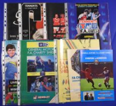 Collection of Charity Shield match programmes to include 1984 Everton v Liverpool, 1985 Everton v