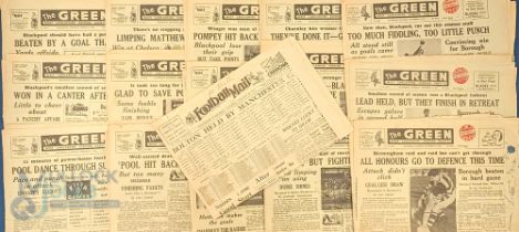 Collection of football newspapers to include Portsmouth & Southsea Football Mail 25 January 1947