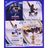 2015 RWC Final Stages Rugby Programmes (4): Lovely quartet, The Aus v NZ final, SA v NZ and