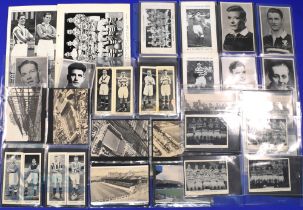 Album of Football Cards to include Topical Times late 1930s Panel Portraits (Triple issue-