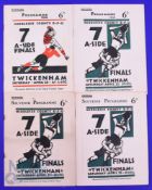 1931-1934 Inc, Middlesex Sevens Rugby Programmes (4): Lovely quartet, sought-after stylish
