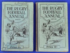 1926-7 and 1927-8 Rugby Football Annuals (2): Pair of mid-20s editions from the must-have series.