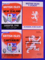 1971 British and I Lions Rugby Programmes (4): v NZ 2nd test, and v Otago, Canterbury and Marlboro/