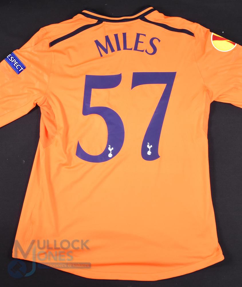 2013/14 Jonathan Miles (signed) No 57 Tottenham Hotspur Europa League match issue football shirt - Image 2 of 2