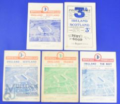 1947-1951 England and Scotland, France and The Rest Rugby Programmes (5): v Scotland 1947, 1950