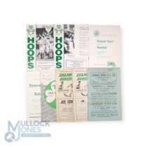 Selection of Shamrock Rovers home match programmes 1951/52 Sligo Rovers, 1954/55 Evergreen, 1956/