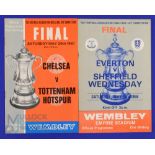 1966 FAC final Everton v Sheffield Wednesday 14 May 1966, 1967 FAC final Chelsea v Tottenham Hotspur