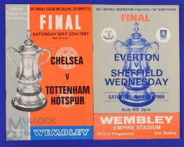 1966 FAC final Everton v Sheffield Wednesday 14 May 1966, 1967 FAC final Chelsea v Tottenham Hotspur