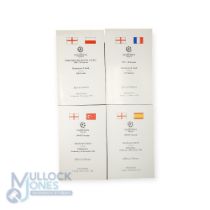 Manchester Utd special dinner menus for various European Champion clubs Cup fixtures to include