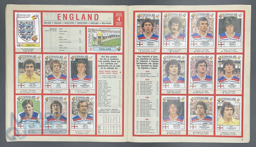 Panini FIFA World Cup Soccer Stars Espana 1982 Sticker Album complete (scores have been filled in) - Image 6 of 7