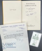 Hardback Book Football Ambassador 2nd Edition Eddie Hopgood signed to front title page together with