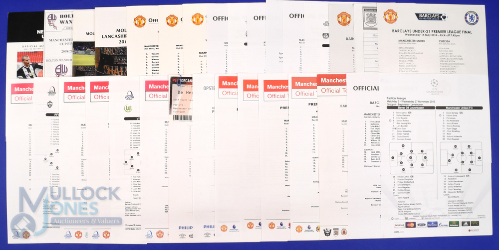 Manchester Utd programme selection 2002 Newcastle Utd (away) (U17's play-off final), 2006 Spurs (