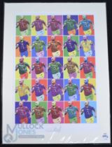 Thierry Henry, Arsenal Autographed Limited Edition Colour Pop-Art Montage 368/500 signed in pencil