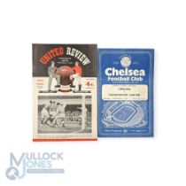 1954/55 Chelsea v Manchester Utd match programme 16 October 1954, the 5-6 score game; Manchester Utd