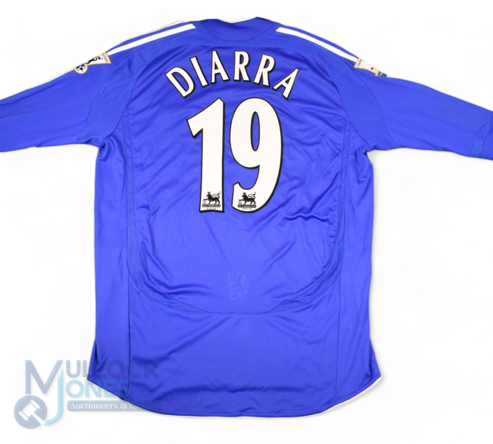 2006/07 Lassana Diarra No 19 Chelsea match issue home football shirt with Championship Winning - Image 2 of 2