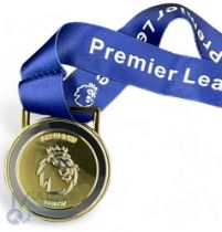 2016/17 Premier League Champions Medal with blue neck ribbon